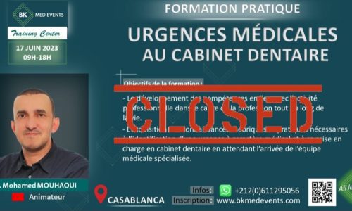 Les Urgences Médicales au Cabinet Dentaire.